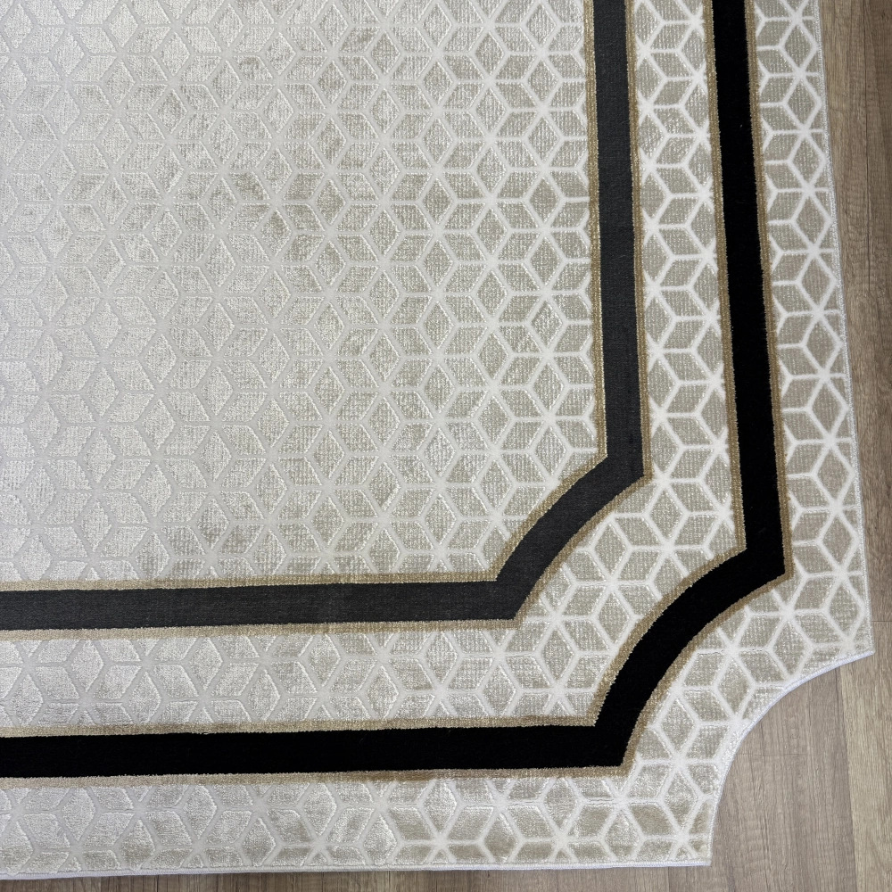 Bahariye Halı Deep 6089 X Krem Modern Salon Halısı