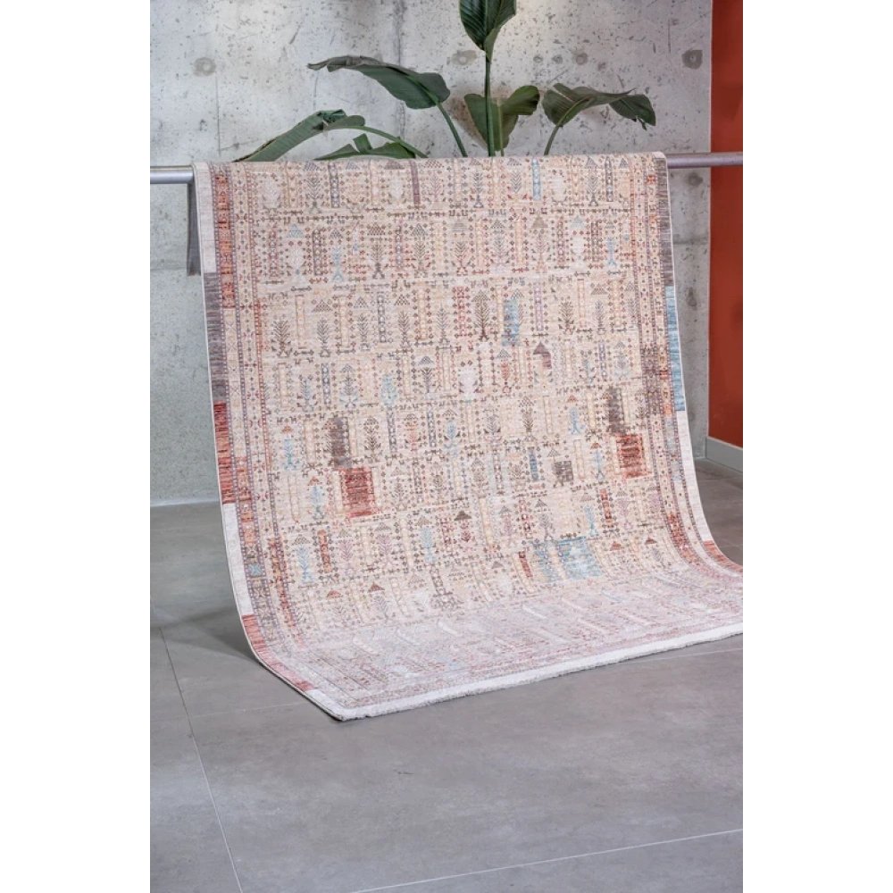 Apex Halı Ambiance 2921 Bej Geleneksel Desenli Makine Halısı