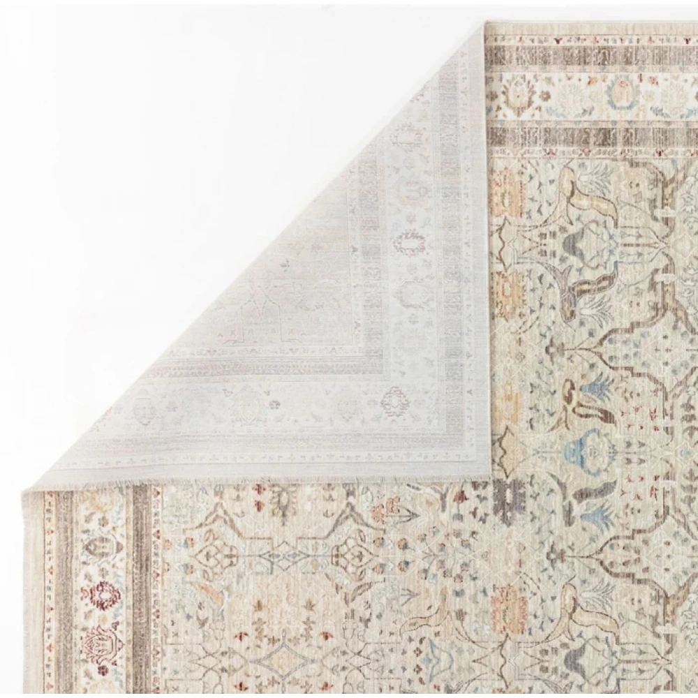 Apex Halı Ambiance 2931 Krem Geleneksel Desenli Makine Halısı