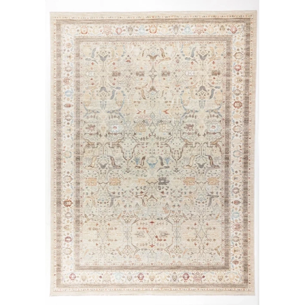 Apex Halı Ambiance 2931 Krem Geleneksel Desenli Makine Halısı