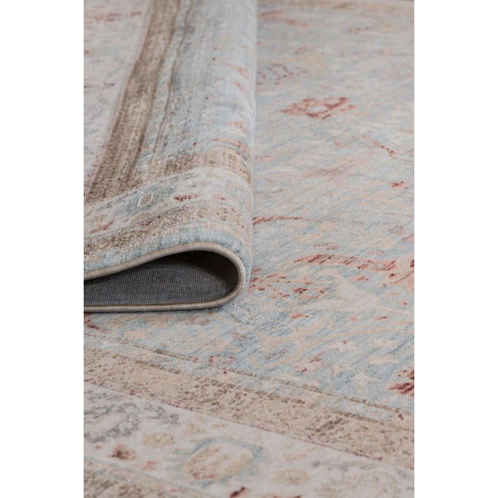 Apex Halı Ambiance 2932 Mavi Geleneksel Desenli Makine Halısı