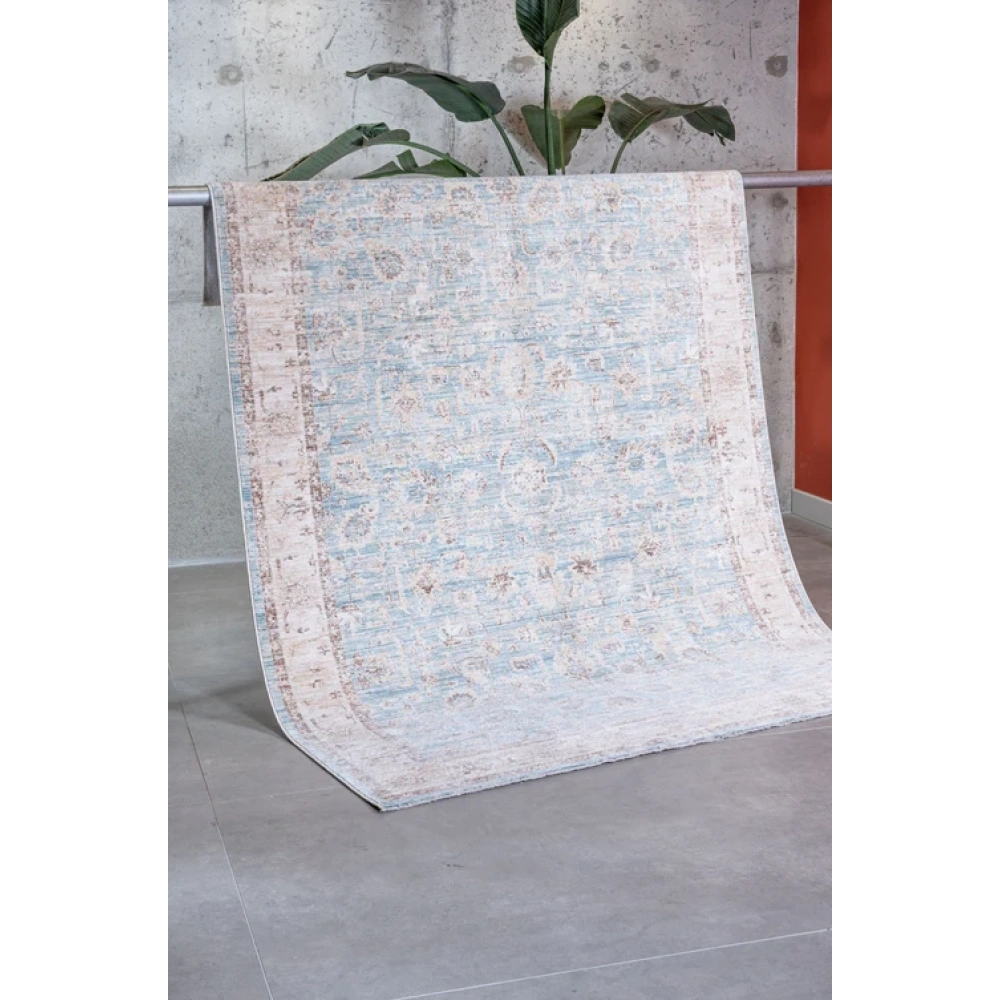 Apex Halı Ambiance 2941 Mavi Geleneksel Desenli Makine Halısı