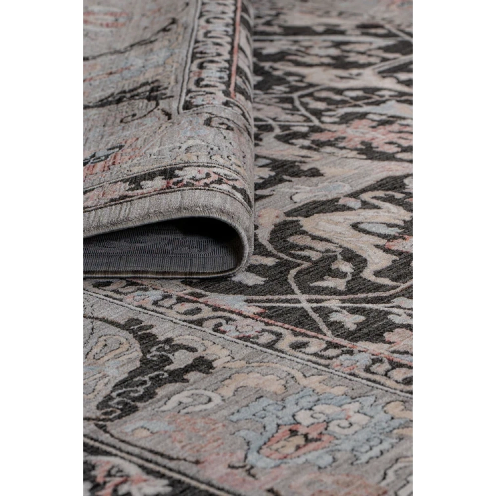 Apex Halı Ambiance 2971 Siyah Geleneksel Desenli Makine Halısı