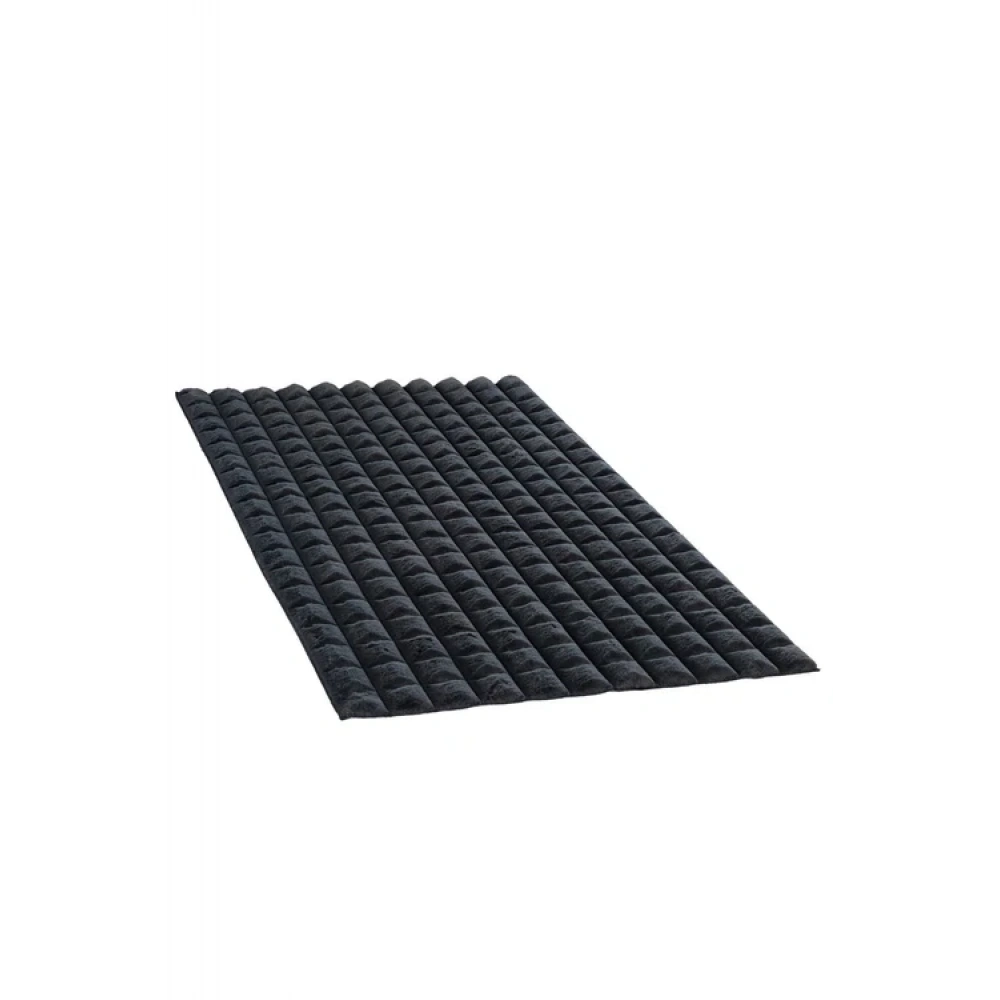 Apex Halı Diamante 7006 Antrasit Peluş Kaymaz Taban Dekoratif Halı