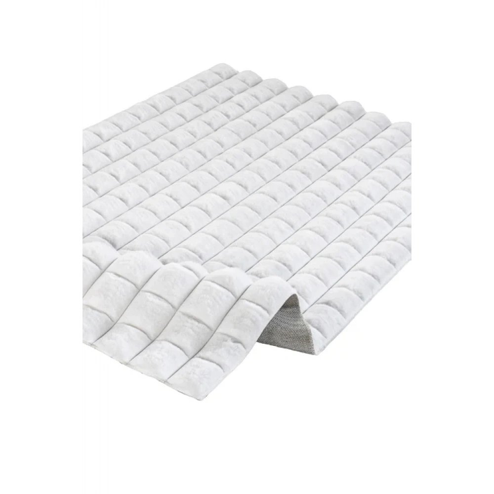 Apex Halı Diamante 7001 Beyaz Peluş Kaymaz Taban Dekoratif Halı