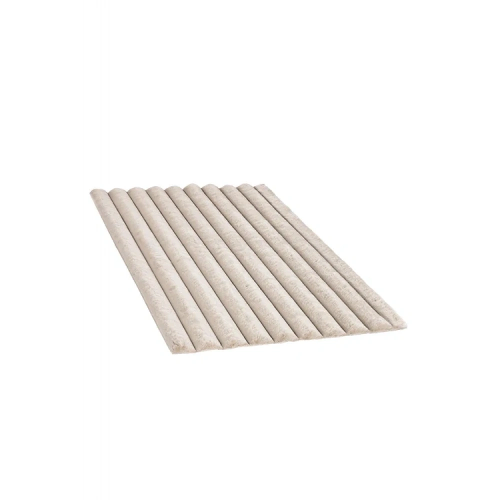 Apex Halı Linio 8053 Bej Peluş Kaymaz Taban Dekoratif Halı