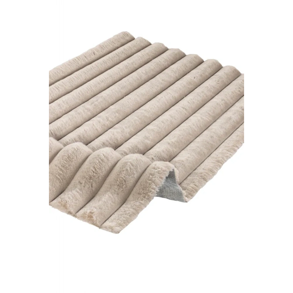 Apex Halı Linio 8053 Bej Peluş Kaymaz Taban Dekoratif Halı