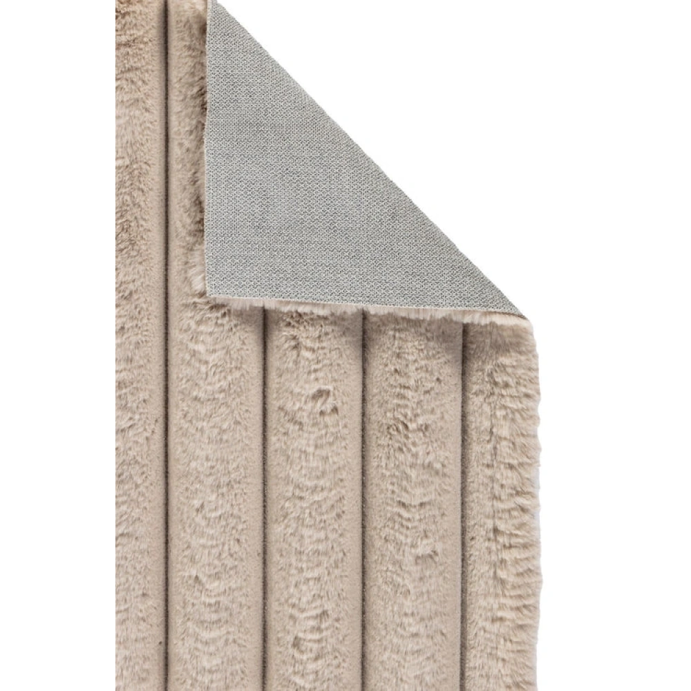 Apex Halı Linio 8053 Bej Peluş Kaymaz Taban Dekoratif Halı