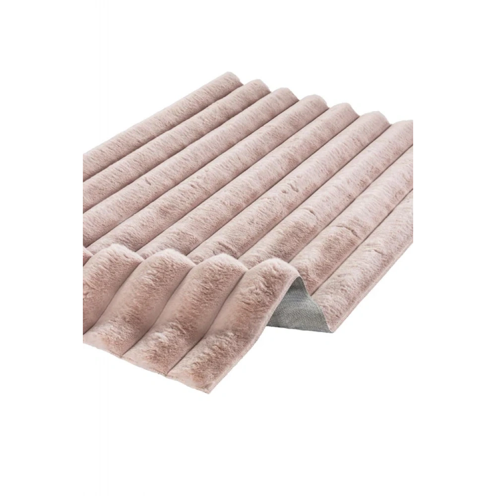 Apex Halı Linio 8054 Pudra Peluş Kaymaz Taban Dekoratif Halı