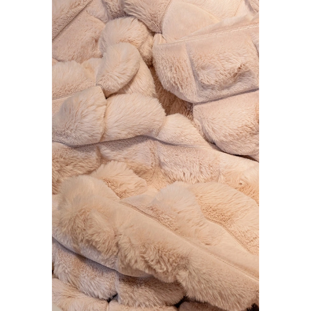 Apex Halı Linio 8054 Pudra Peluş Kaymaz Taban Dekoratif Halı