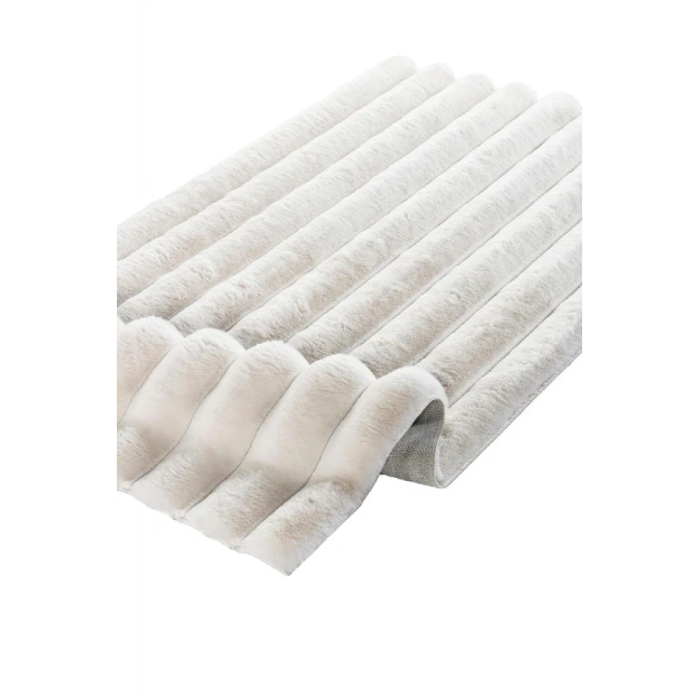 Apex Halı Linio 8052 Krem Peluş Kaymaz Taban Dekoratif Halı