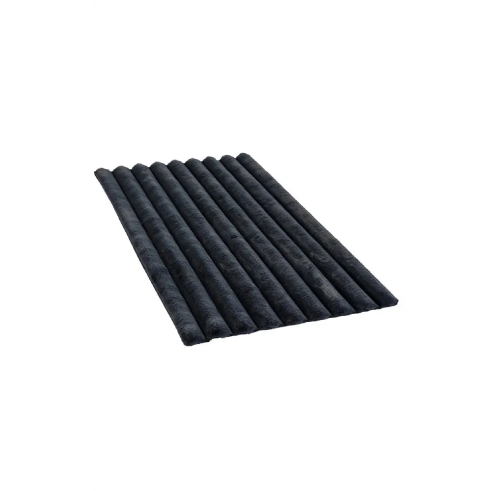 Apex Halı Linio 8056 Antrasit Peluş Kaymaz Taban Dekoratif Halı