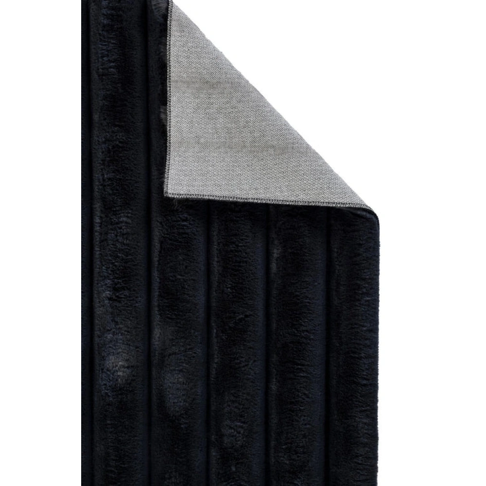 Apex Halı Linio 8056 Antrasit Peluş Kaymaz Taban Dekoratif Halı