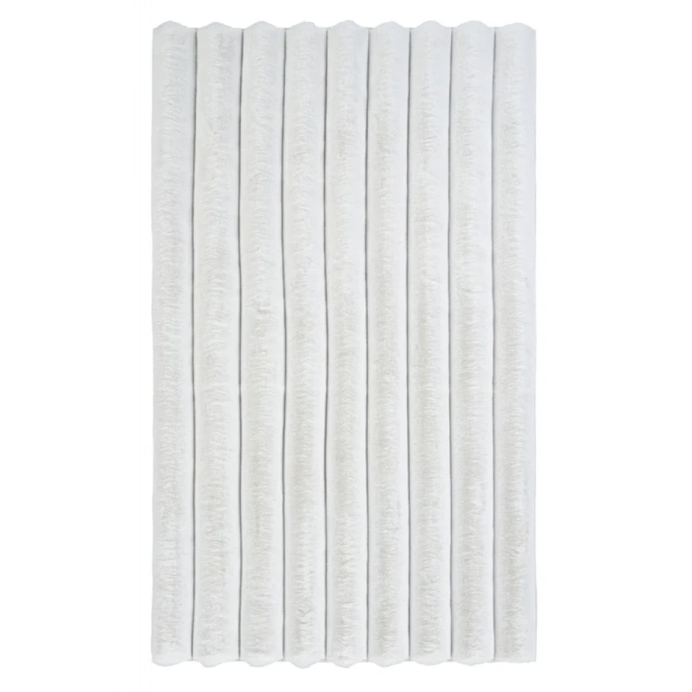 Apex Halı Linio 8051 Beyaz Peluş Kaymaz Taban Dekoratif Halı