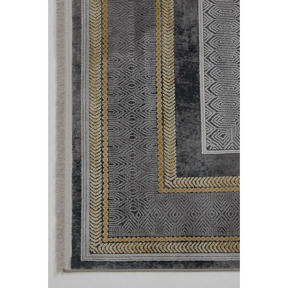 Hoom Rugs Natural 1705 Gri Sarı Klasik Salon Halısı