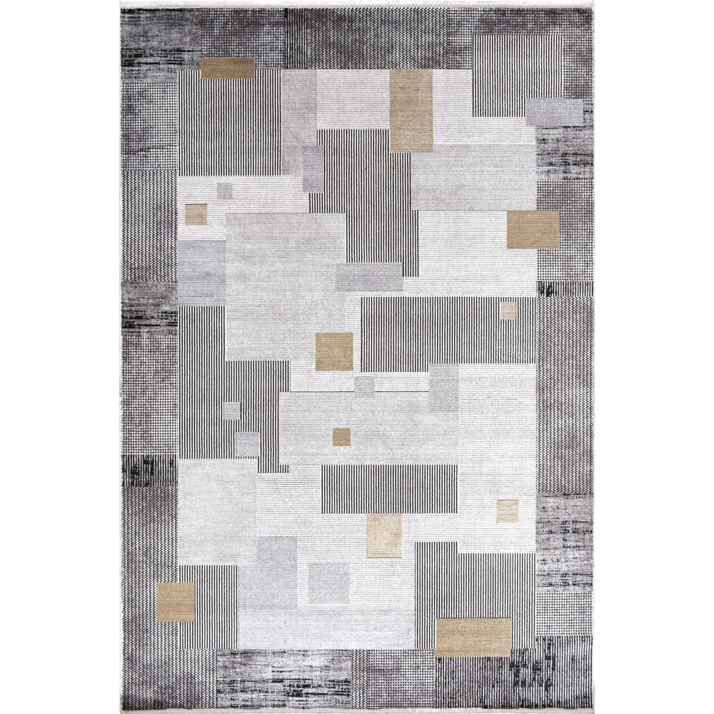 Hoom Rugs Natural 1709 Gri Sarı Klasik Salon Halısı