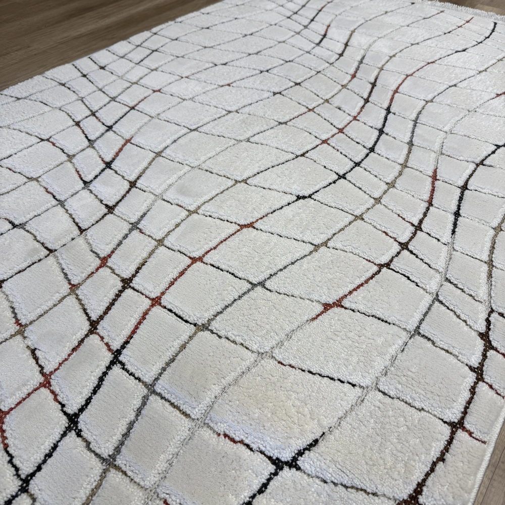 Luxess Halı Sunset 1171 Krem Modern Yumuşak Makine Halısı