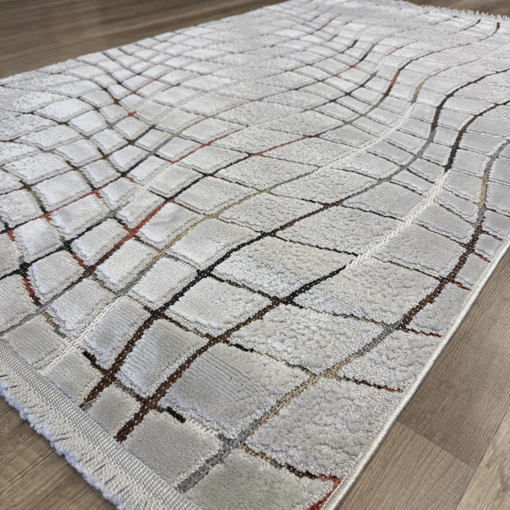 Luxess Halı Sunset 1171 Gri Modern Yumuşak Makine Halısı