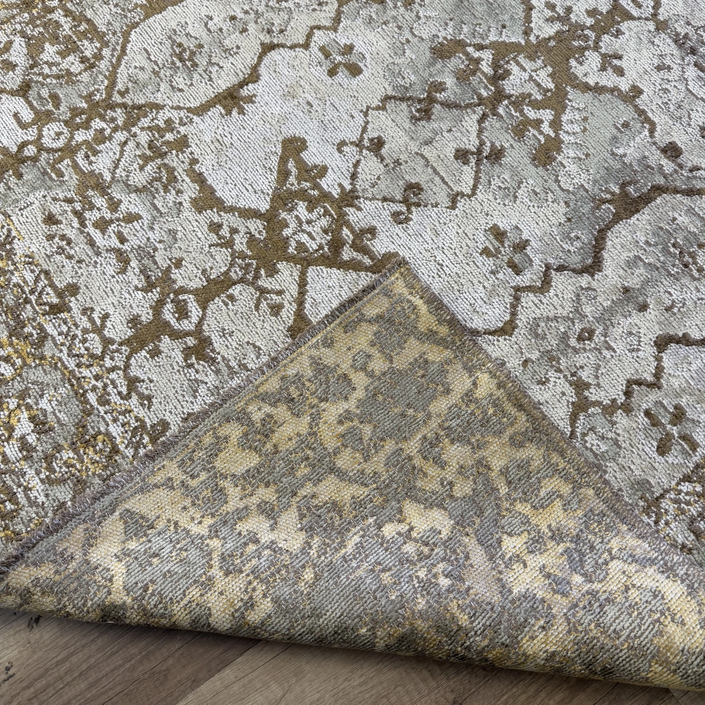 Hoom Rugs Arkaik PLZ 02 Kahve Etnik Renkli Vintage Makine Halısı