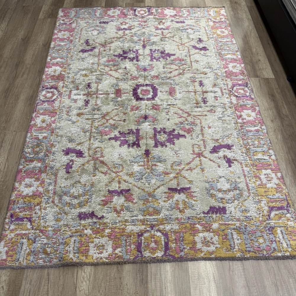 Hoom Rugs Arkaik PLZ 04 Eflatun Etnik Renkli Vintage Makine Halısı