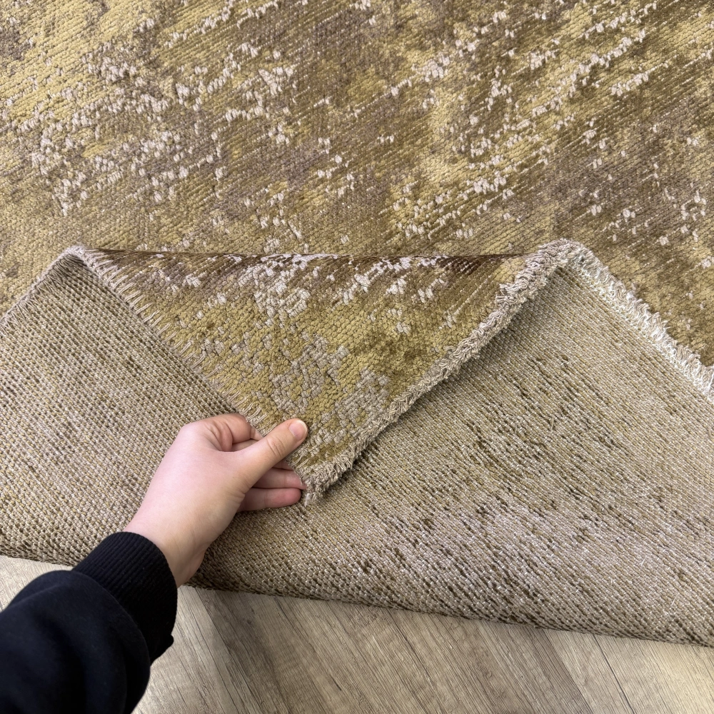 Hoom Rugs Arkaik PLZ 14 Kahve Etnik Renkli Vintage Makine Halısı