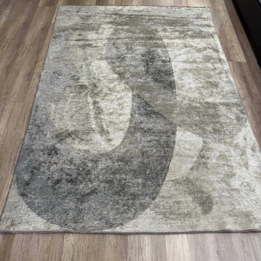 Hoom Rugs Arkaik PLZ 08 K.Antrasit Etnik Renkli Vintage Makine Halısı