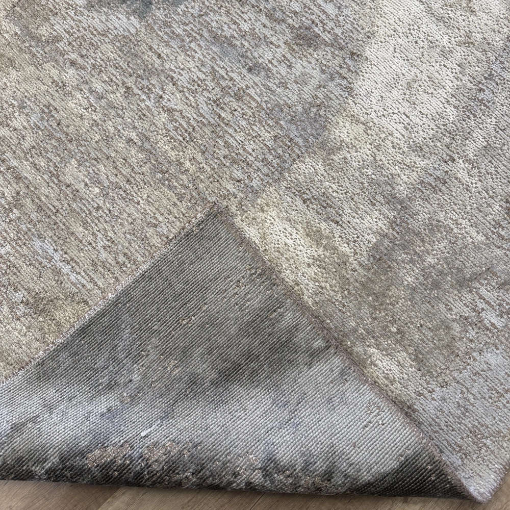 Hoom Rugs Arkaik PLZ 08 K.Antrasit Etnik Renkli Vintage Makine Halısı