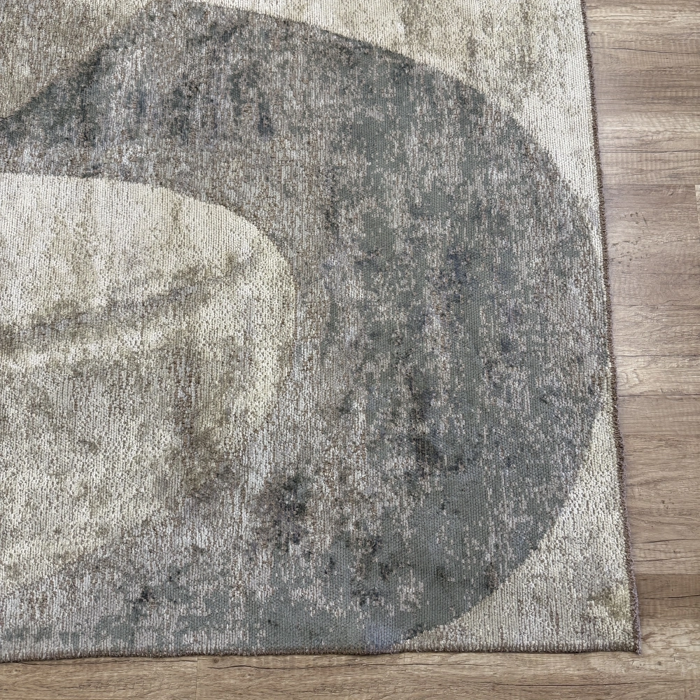 Hoom Rugs Arkaik PLZ 08 K.Antrasit Etnik Renkli Vintage Makine Halısı