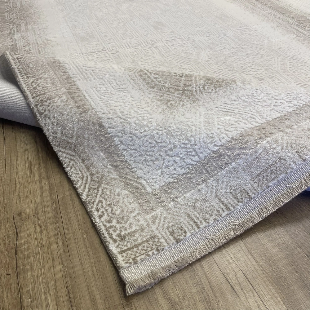 Hoom Rugs Sembol 2904 Bej Akrilik Dayanıklı Makine Halısı