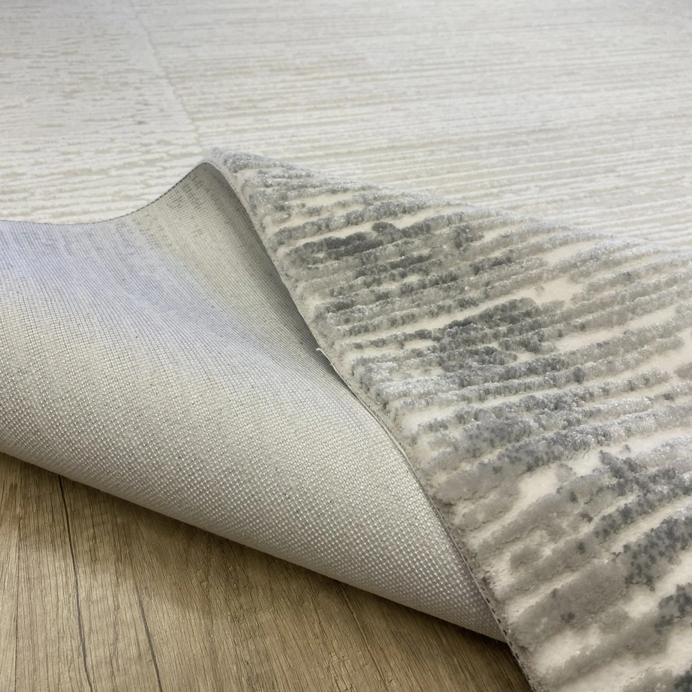 Hoom Rugs Sembol 2905 Gri Bej Akrilik Dayanıklı Makine Halısı