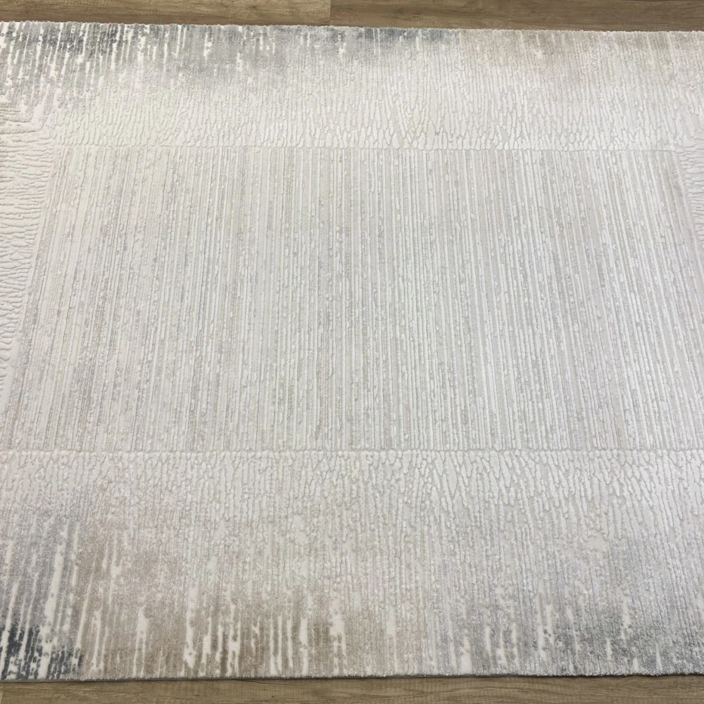 Hoom Rugs Sembol 2905 Gri Bej Akrilik Dayanıklı Makine Halısı