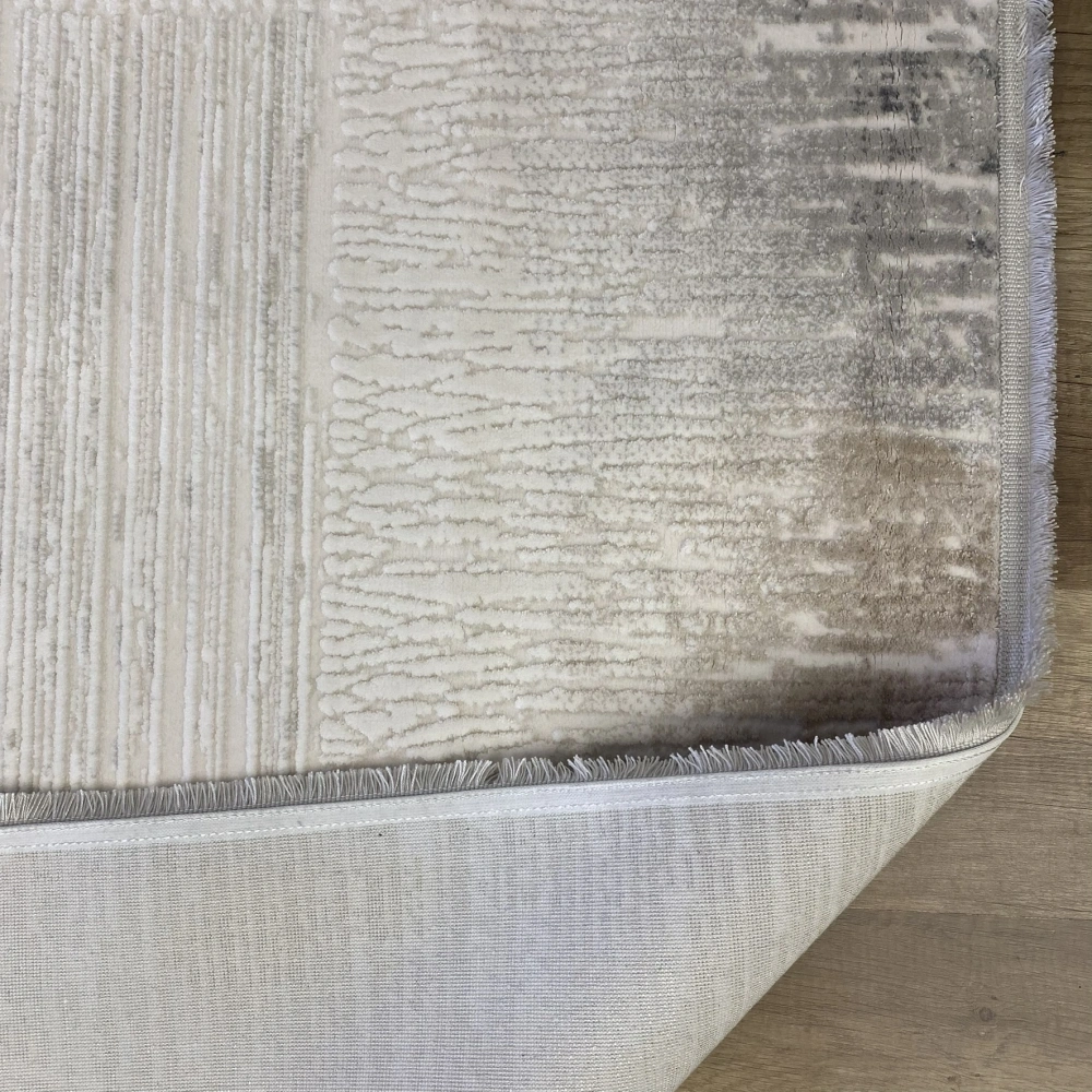 Hoom Rugs Sembol 2905 Gri Bej Akrilik Dayanıklı Makine Halısı