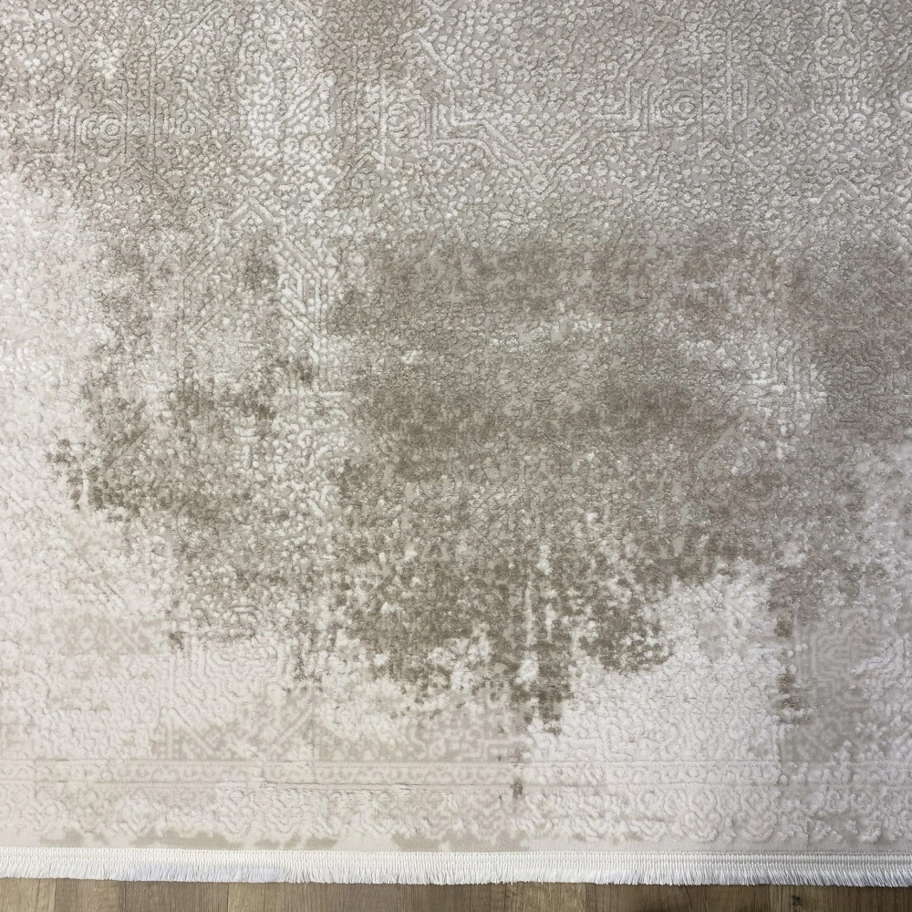 Hoom Rugs Sembol 2909 Bej Akrilik Dayanıklı Makine Halısı