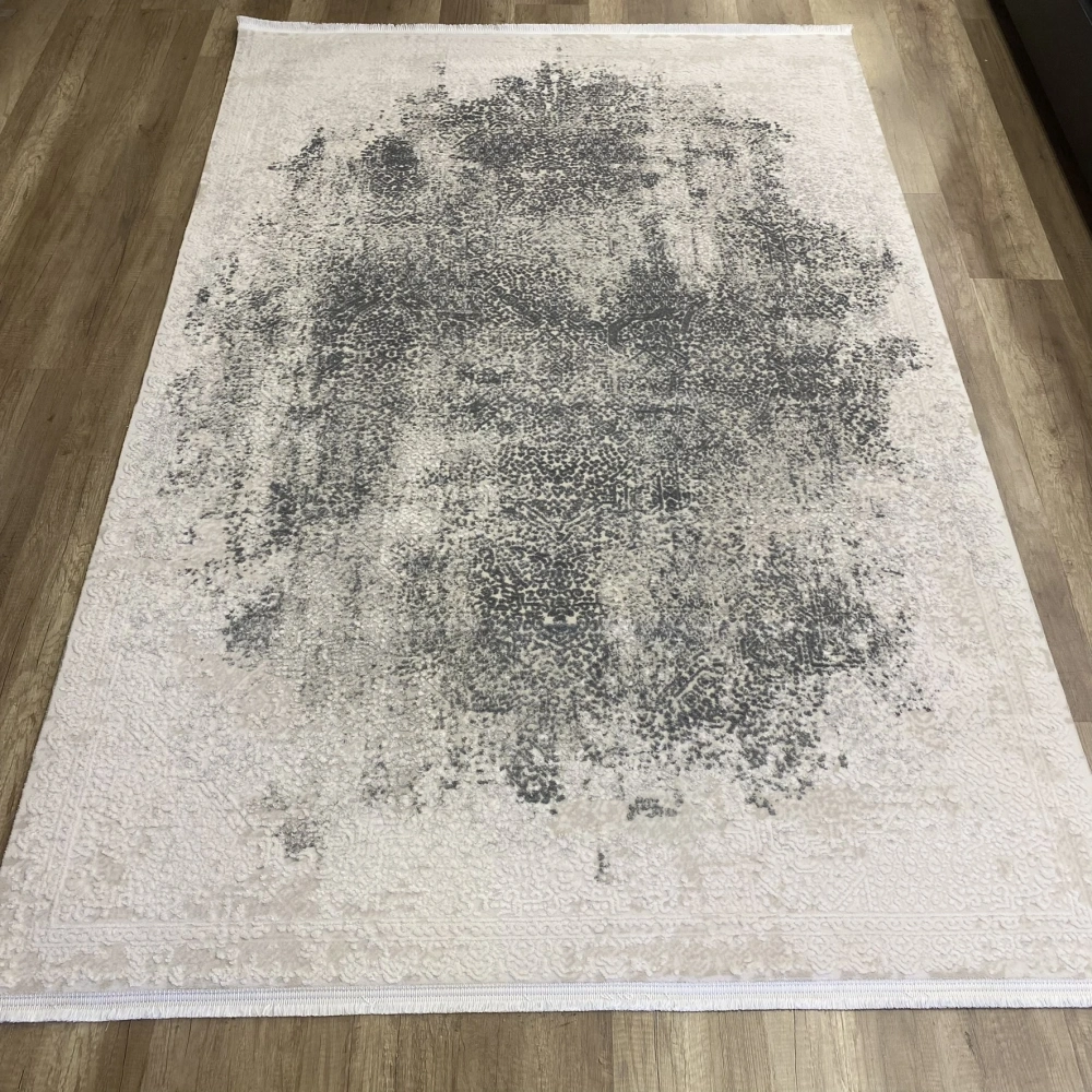 Hoom Rugs Sembol 2908 Gri Akrilik Dayanıklı Makine Halısı