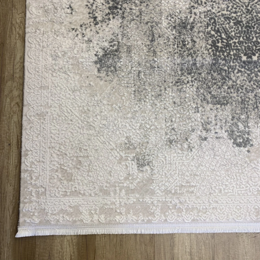 Hoom Rugs Sembol 2908 Gri Akrilik Dayanıklı Makine Halısı