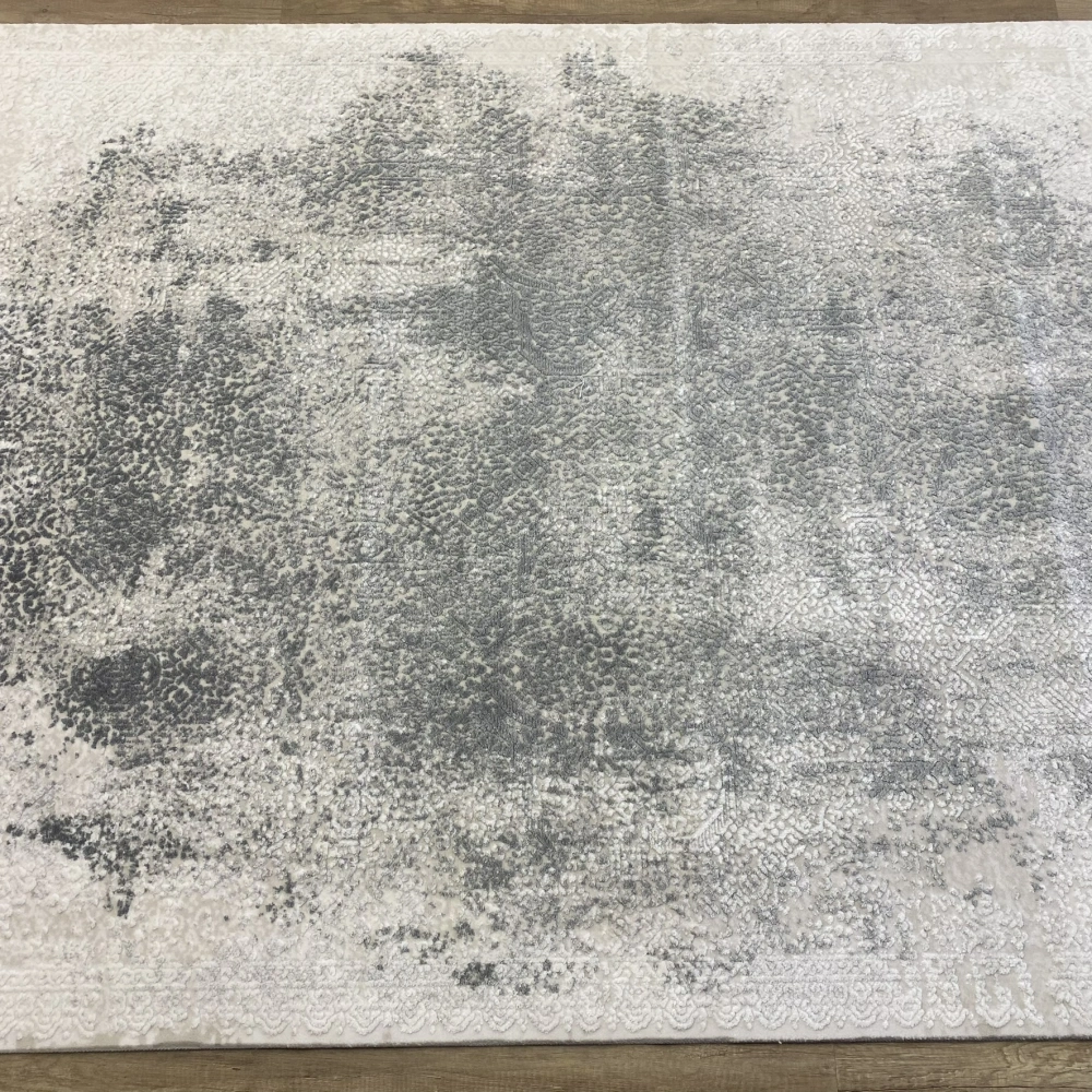 Hoom Rugs Sembol 2908 Gri Akrilik Dayanıklı Makine Halısı