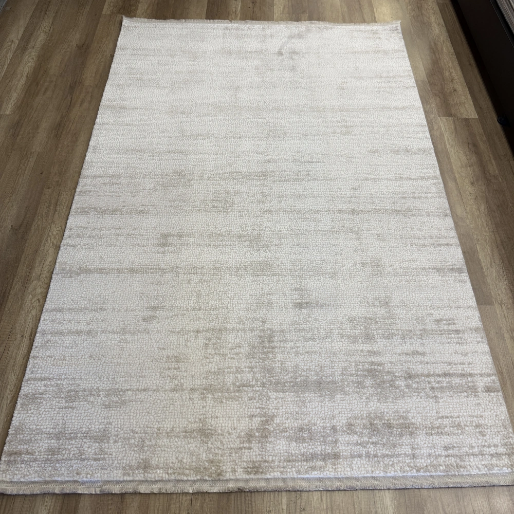Hoom Rugs Sembol 2912 Bej Akrilik Dayanıklı Makine Halısı