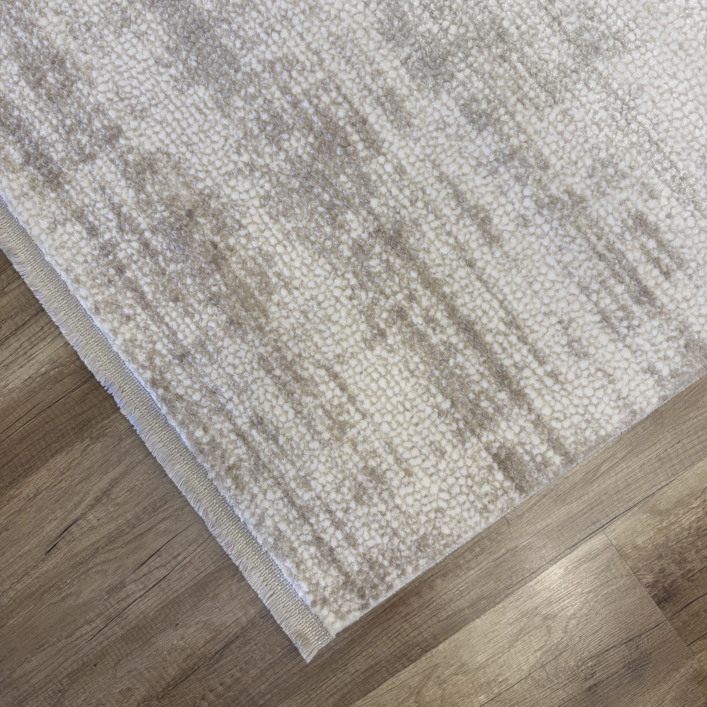 Hoom Rugs Sembol 2912 Bej Akrilik Dayanıklı Makine Halısı