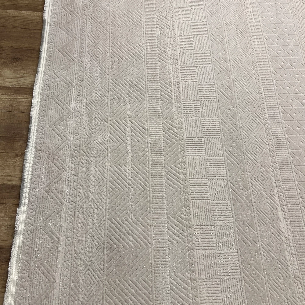 Apex Azur 6521 Bej Modern Makina Halısı