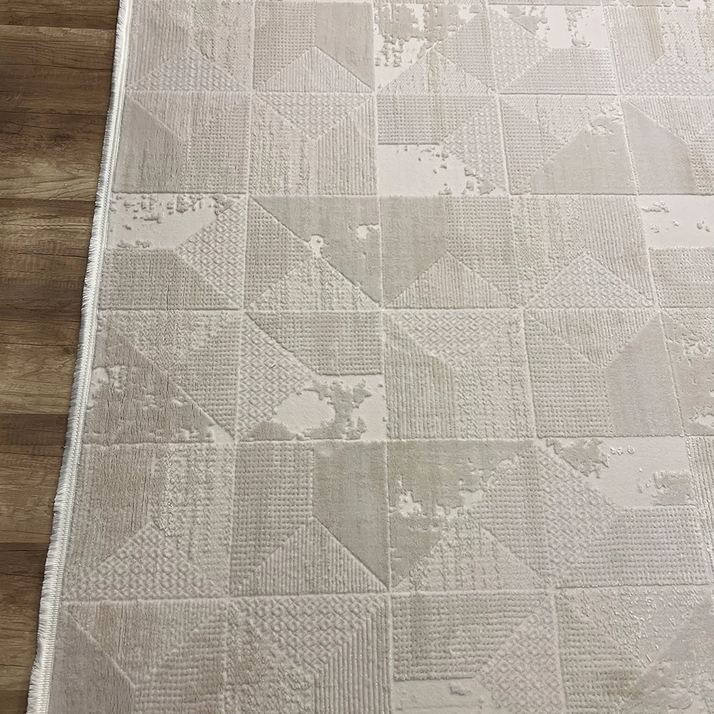 Apex Azur 6531 Krem Modern Makina Halısı