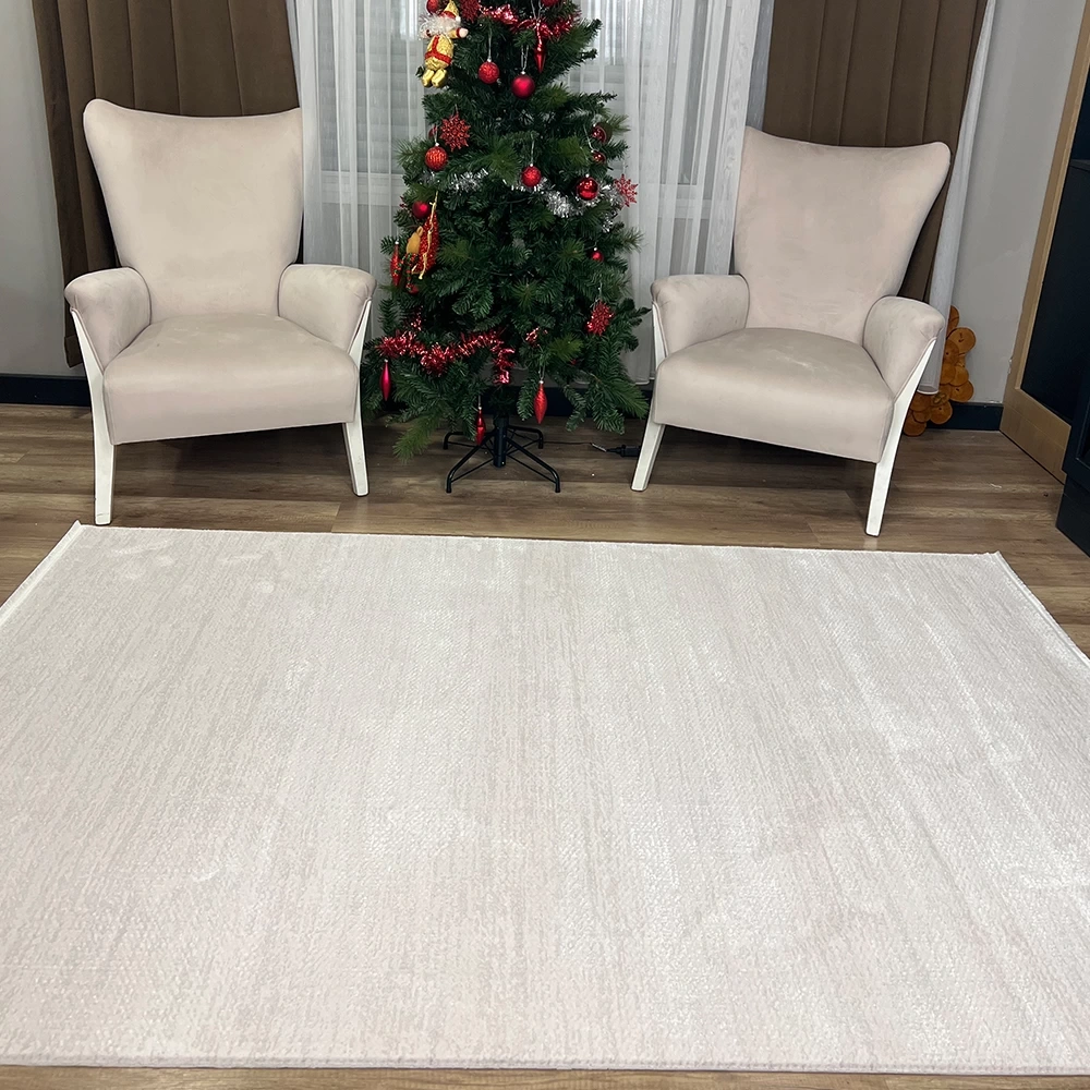 Apex Azur 6541 Açık Gri Modern Makina Halısı