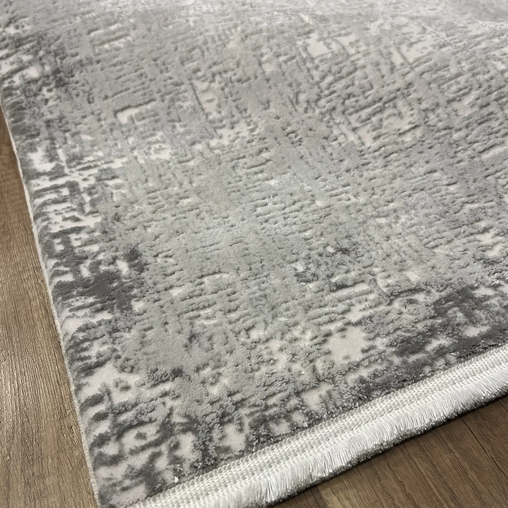 Apex Azur 6551 Gri Modern Makina Halısı