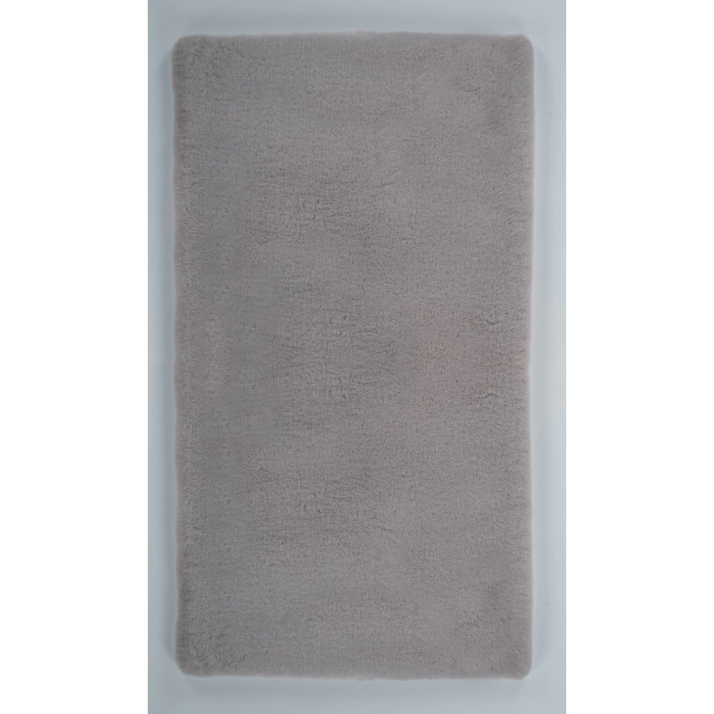 Apex Palma Gri Peluş Daire Halı