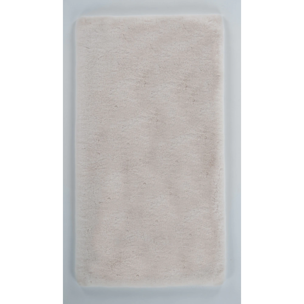 Apex Palma Krem Peluş Daire Halı