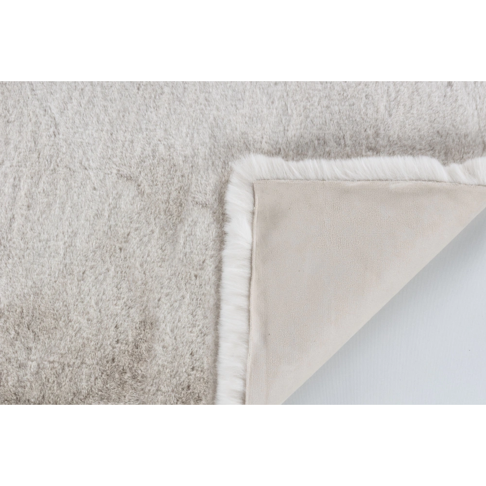 Apex Palma Krem Peluş Daire Halı