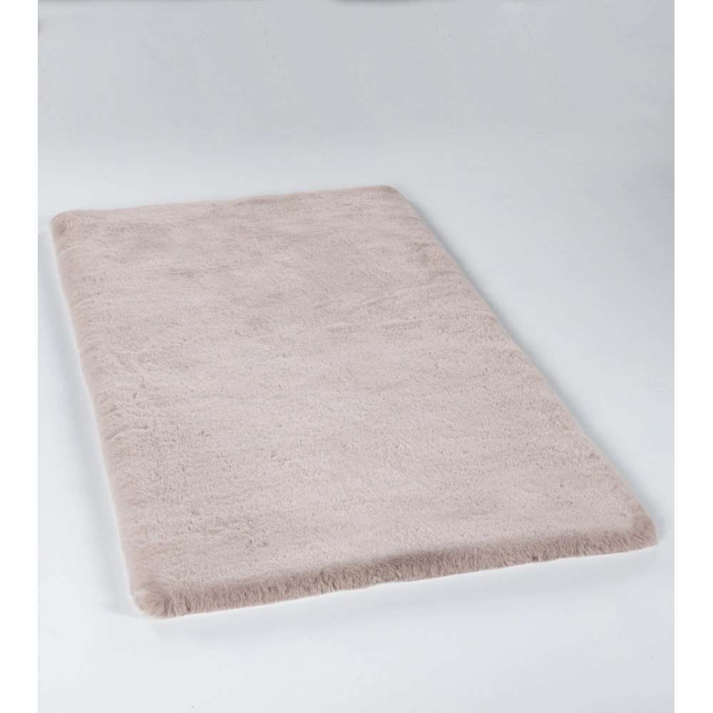 Apex Palma Pudra Peluş Daire Halı