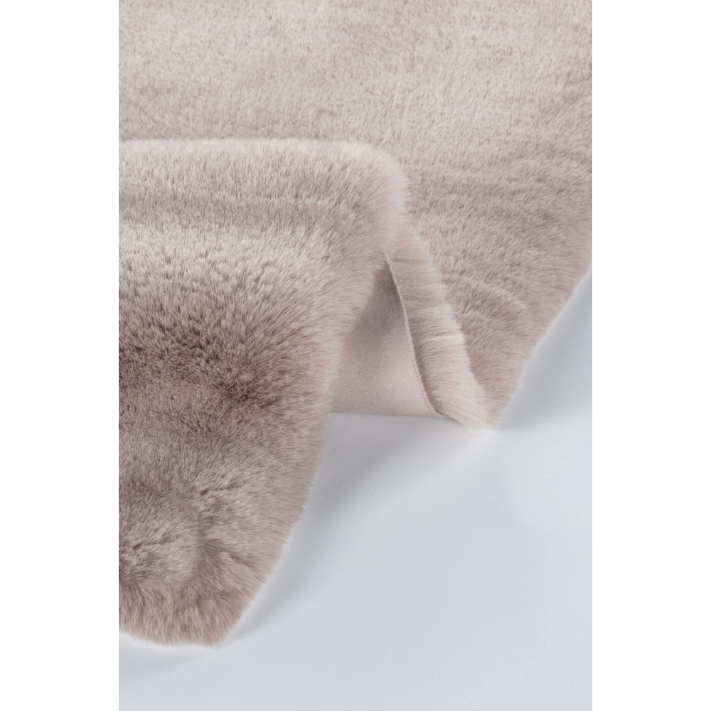 Apex Palma Pudra Peluş Daire Halı