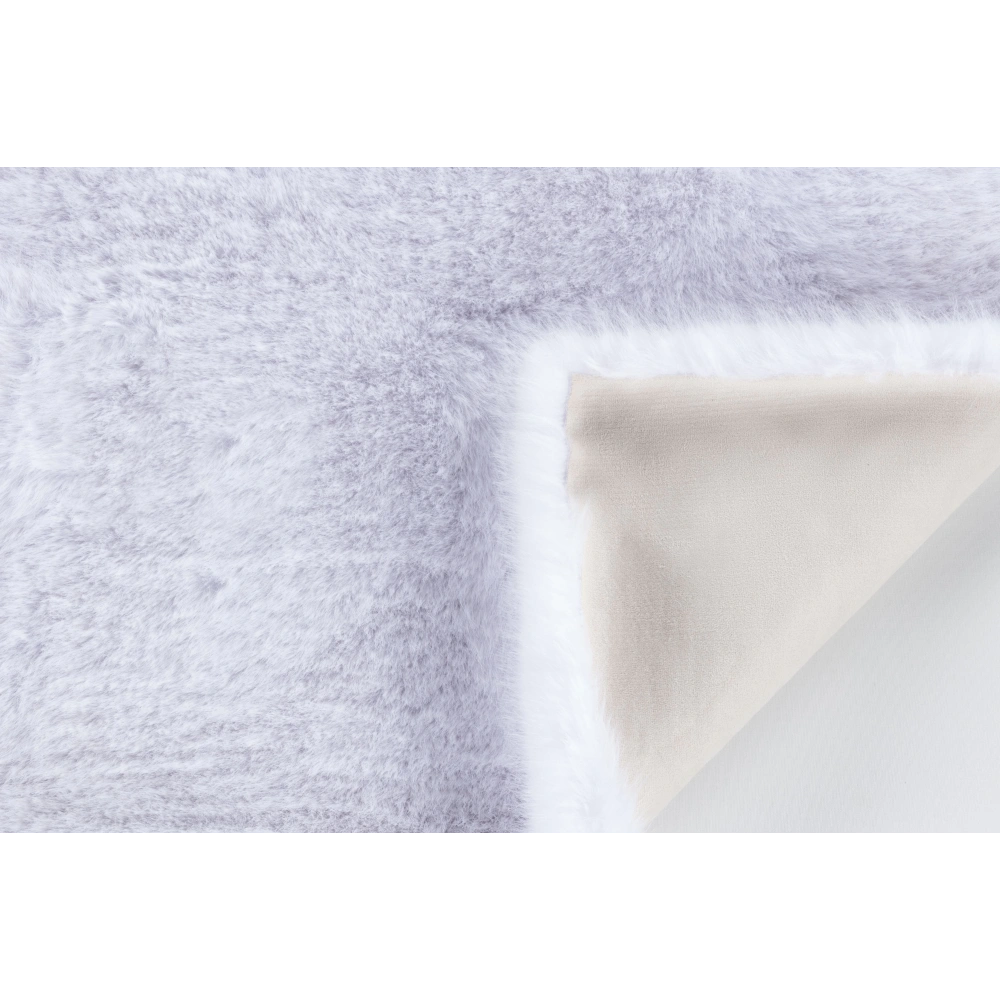 Apex Reiki Beyaz Peluş Daire Halı