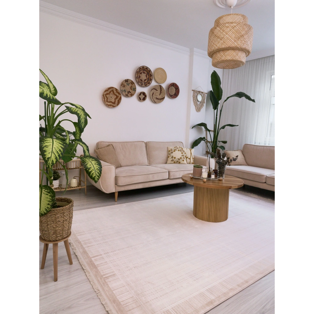 Apex Serenity 7831 Krem Modern Salon Halısı