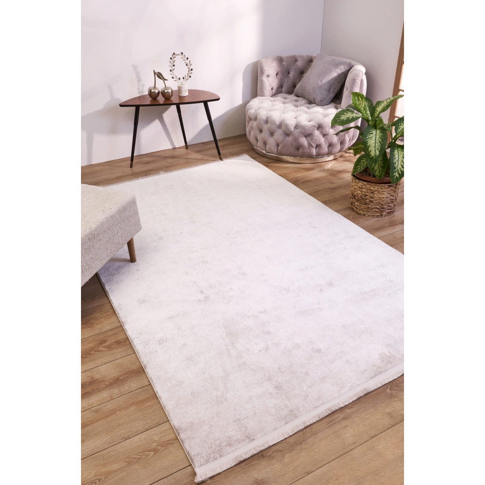 Apex Solid 8353 Krem Modern Salon Halısı